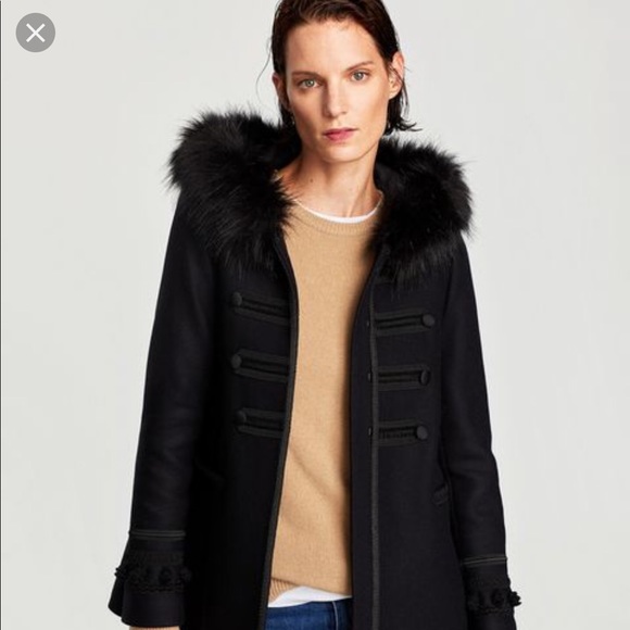 Zara Jackets & Blazers - Zara Wool Hooded Jacket